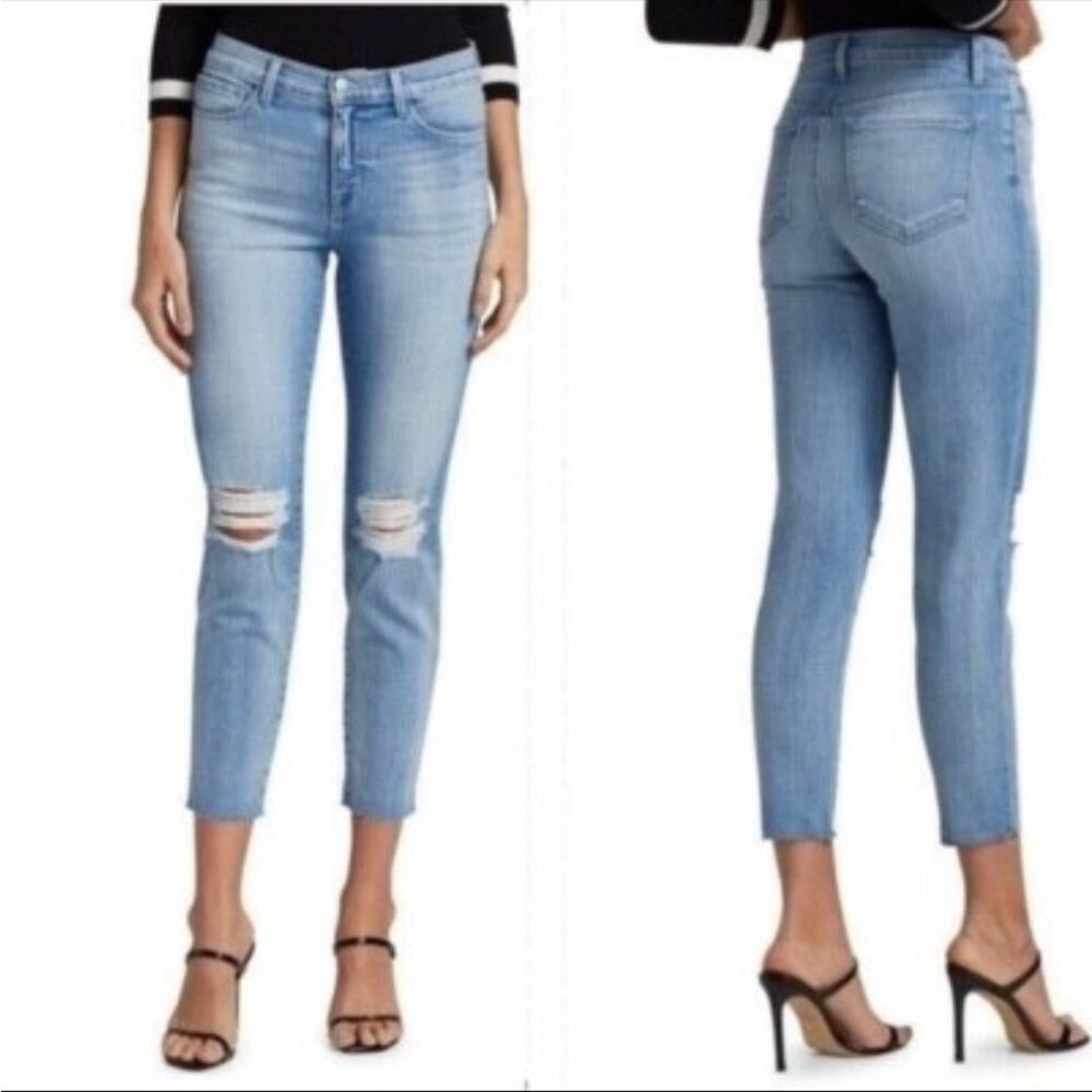 L’AGENCE “El Matador” High-Rise Slim Jeans – Glacier Wash